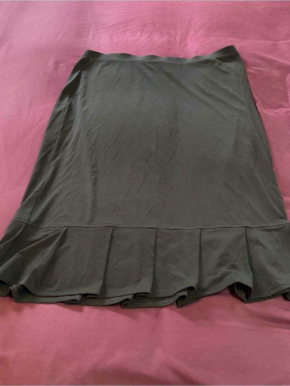 Ideology Black A-Line Skirt with Ruffle Hem
